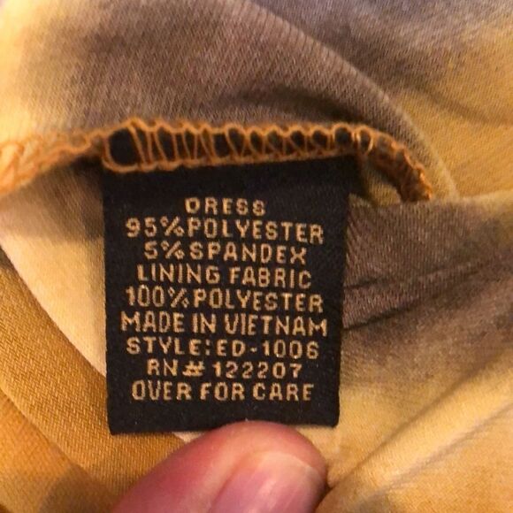 Essentials by A.B.S. Mustard Dress | Brand New | Size 10 - Picture 4 of 7